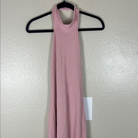 Camila Coelho Justine Halter Maxi Dress in Light Pink - Picture 4 of 9